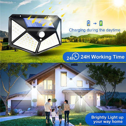 Aplique Led Solar Lampara Led Rectangula